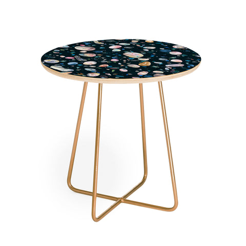 Ninola Design Pebbles terrazzo black Round Side Table