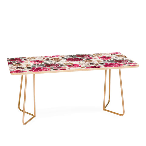 Ninola Design Peonies Roses Holiday flo Coffee Table