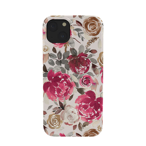 Ninola Design Peonies Roses Holiday flo Phone Case