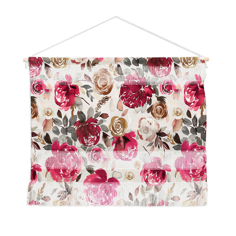 Ninola Design Peonies Roses Holiday flo Wall Hanging Landscape