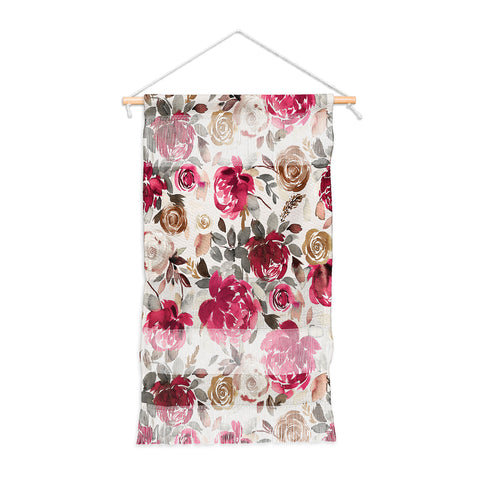 Ninola Design Peonies Roses Holiday flo Wall Hanging Portrait