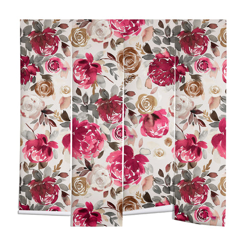 Ninola Design Peonies Roses Holiday flo Wall Mural