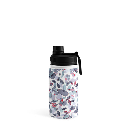 Ninola Design Petal Stains Gray Water Bottle