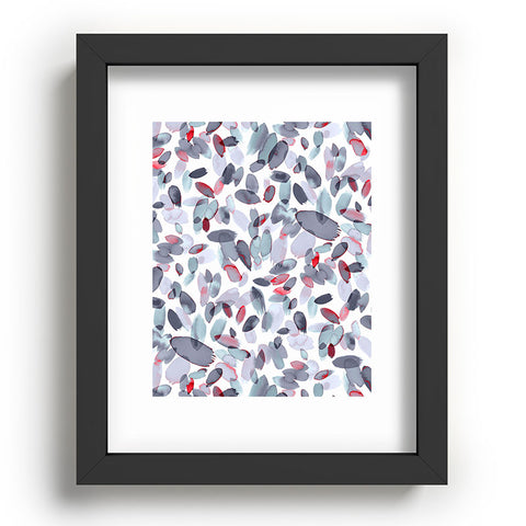 Ninola Design Petal Stains Gray Recessed Framing Rectangle