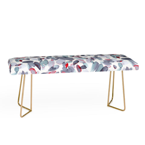 Ninola Design Petal Stains Gray Bench