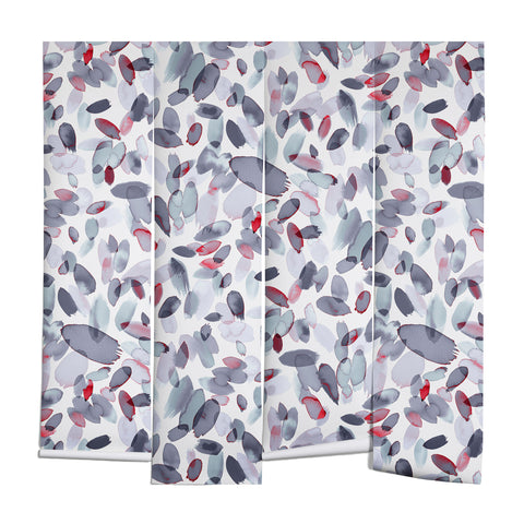 Ninola Design Petal Stains Gray Wall Mural