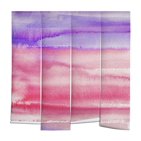 Ninola Design Pink Coral Watercolor Gradient Wall Mural