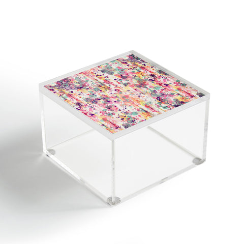 Ninola Design Pink Graffiti Flowers Acrylic Box