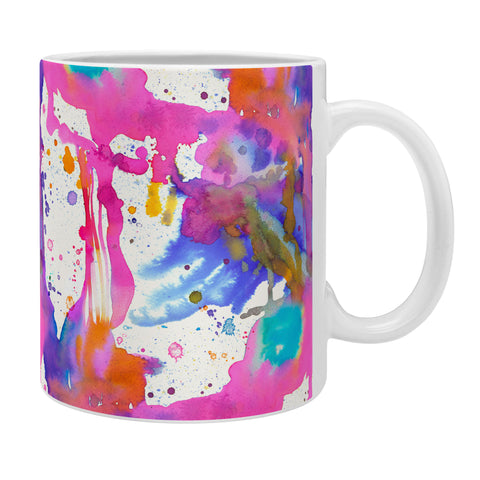 Ninola Design Pink paint splashes dripping Coffee Mug