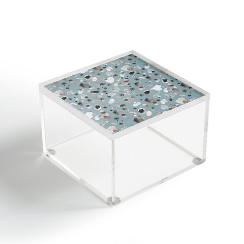 Ninola Design Playful organic shapes Moody blue Acrylic Box