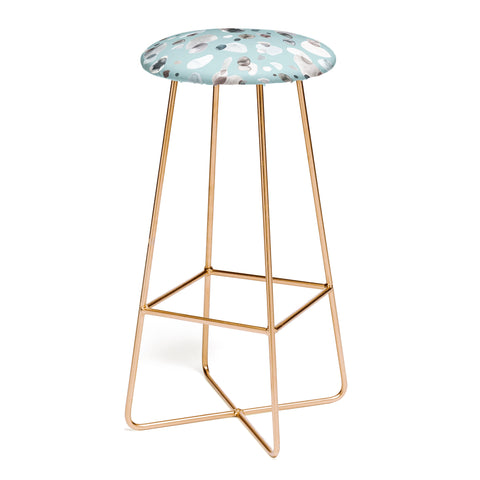Ninola Design Playful organic shapes Moody blue Bar Stool