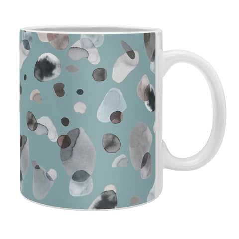 Ninola Design Playful organic shapes Moody blue Coffee Mug