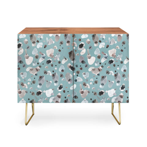 Ninola Design Playful organic shapes Moody blue Credenza