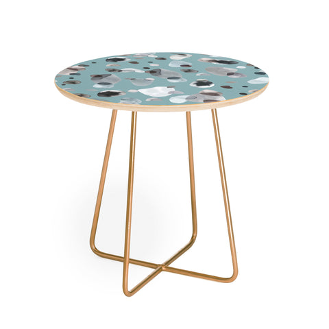 Ninola Design Playful organic shapes Moody blue Round Side Table