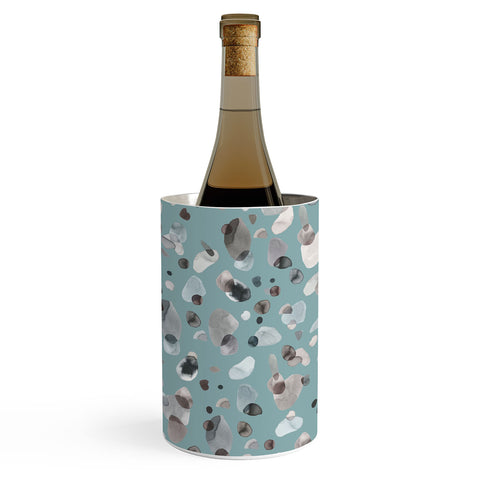 Ninola Design Playful organic shapes Moody blue Wine Chiller