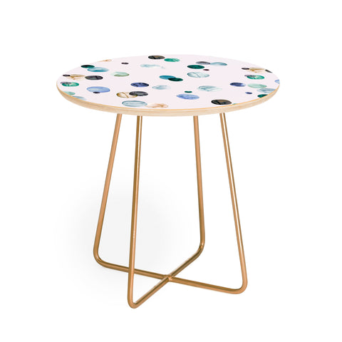 Ninola Design Polka dots blue Round Side Table