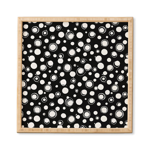 Ninola Design Polka dots WB Framed Wall Art