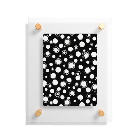 Ninola Design Polka dots WB Floating Acrylic Print