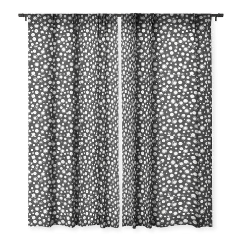 Ninola Design Polka dots WB Sheer Window Curtain