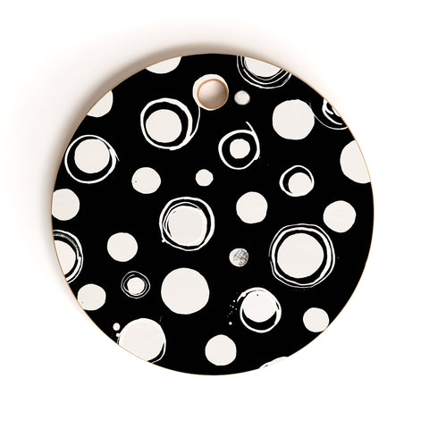 Ninola Design Polka dots WB Cutting Board Round