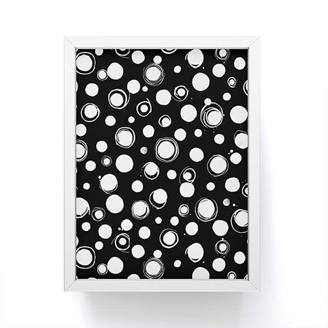 Ninola Design Polka dots WB Framed Mini Art Print