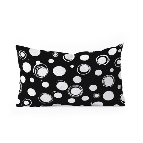 Ninola Design Polka dots WB Oblong Throw Pillow