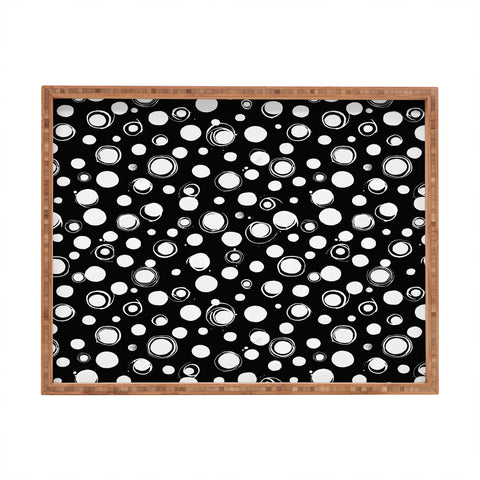 Ninola Design Polka dots WB Rectangular Tray