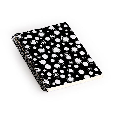Ninola Design Polka dots WB Spiral Notebook