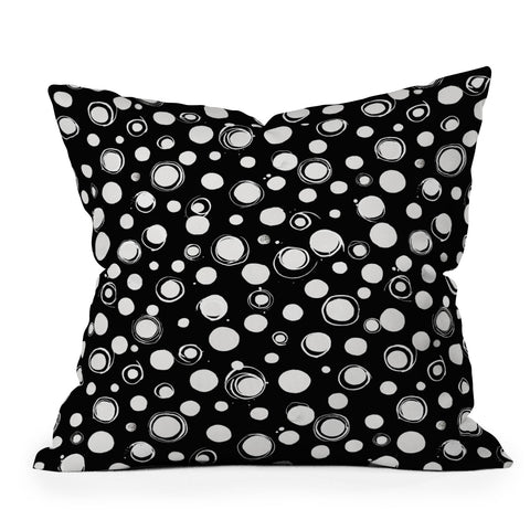Ninola Design Polka dots WB Throw Pillow
