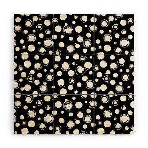 Ninola Design Polka dots WB Wood Wall Mural
