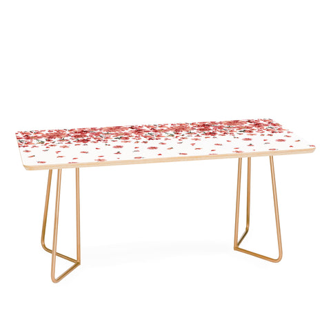 Ninola Design Prairie flowers countryside Red Coffee Table