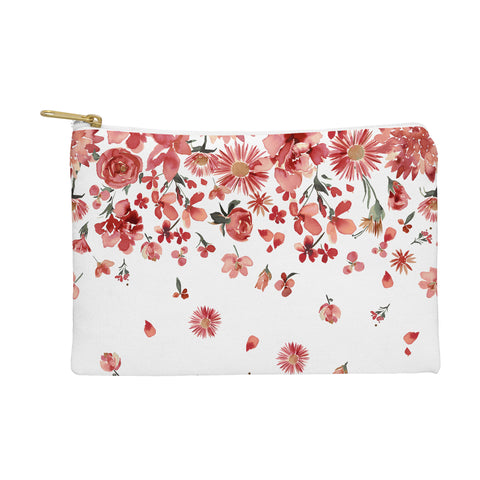 Ninola Design Prairie flowers countryside Red Pouch