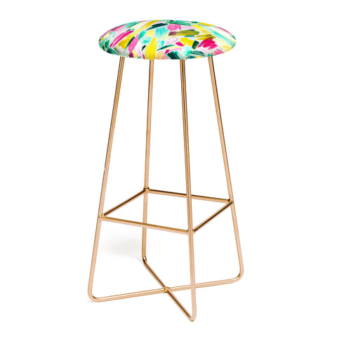 Ninola Design Primitive Strokes Tropical Bar Stool