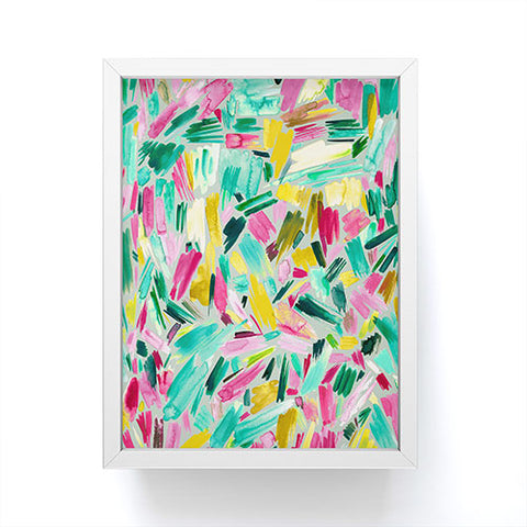 Ninola Design Primitive Strokes Tropical Framed Mini Art Print