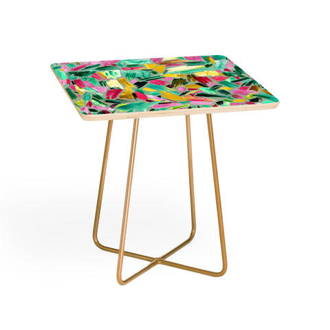 Ninola Design Primitive Strokes Tropical Side Table