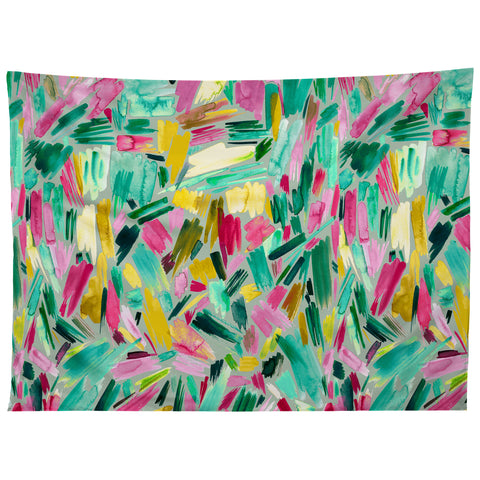 Ninola Design Primitive Strokes Tropical Tapestry