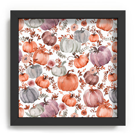 Ninola Design Pumpkins Fall Cottagecore Recessed Framing Square