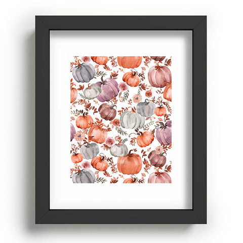 Ninola Design Pumpkins Fall Cottagecore Recessed Framing Rectangle