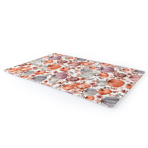 Ninola Design Pumpkins Fall Cottagecore Area Rug