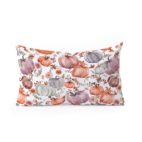 Ninola Design Pumpkins Fall Cottagecore Oblong Throw Pillow