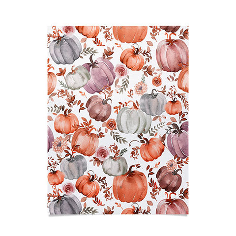 Ninola Design Pumpkins Fall Cottagecore Poster