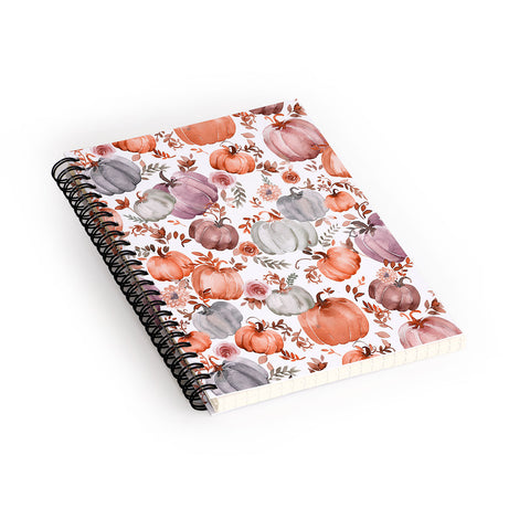 Ninola Design Pumpkins Fall Cottagecore Spiral Notebook