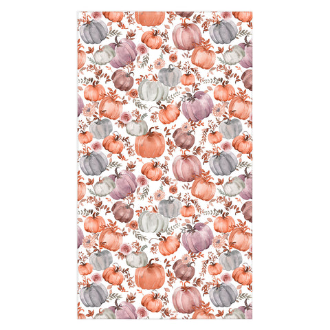 Ninola Design Pumpkins Fall Cottagecore Tablecloth