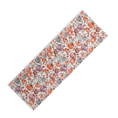 Ninola Design Pumpkins Fall Cottagecore Yoga Mat