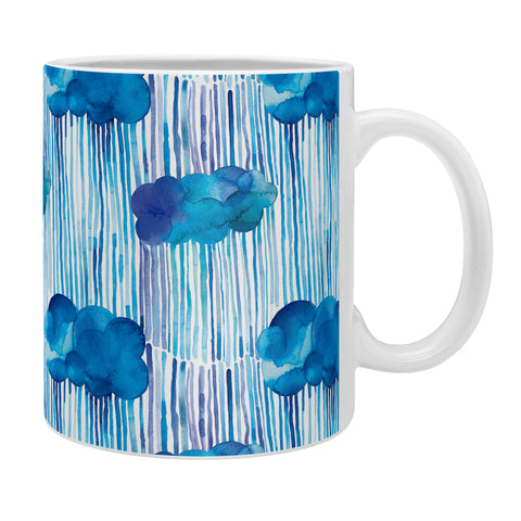 Ninola Design Rain Blue Clouds Coffee Mug