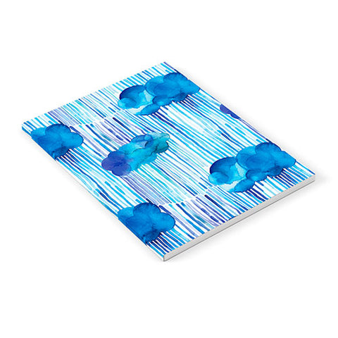 Ninola Design Rain Blue Clouds Notebook