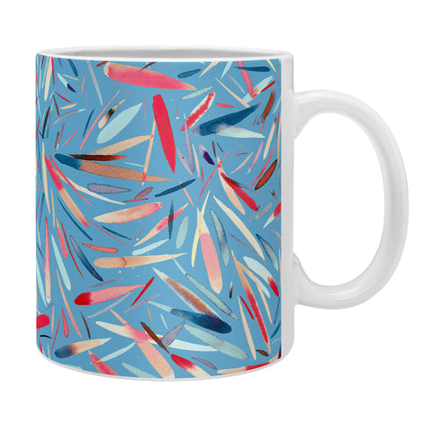Ninola Design Rain Stripes Blue Coffee Mug