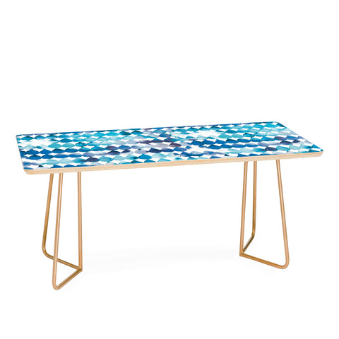 Ninola Design Rainbow Raindrops Blue Coffee Table