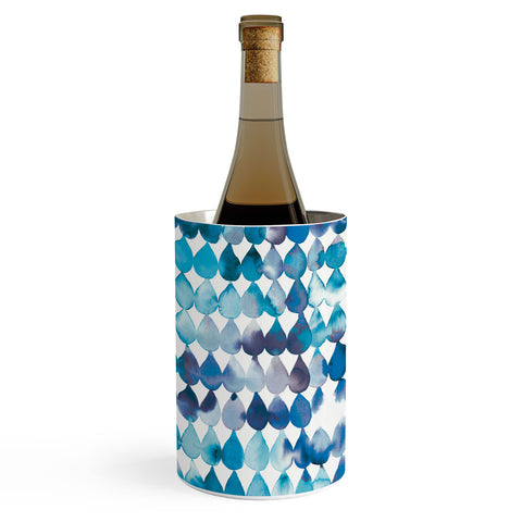 Ninola Design Rainbow Raindrops Blue Wine Chiller