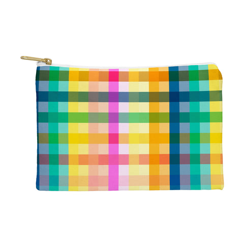 Ninola Design Rainbow Spring Gingham Pouch